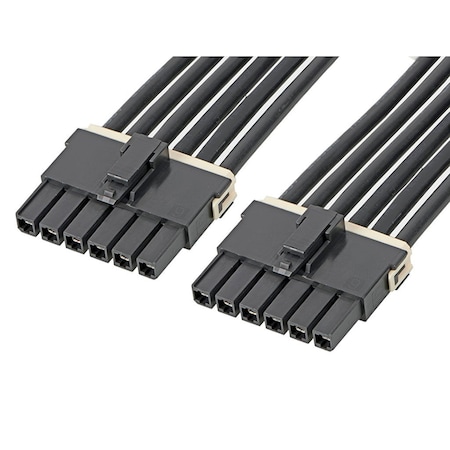 Molex Mega-Fit Female-To-Mega-Fit Female Off-The-Shelf (Ots) Cable Assembly, Single Row, 150.00Mm Length 2164001061